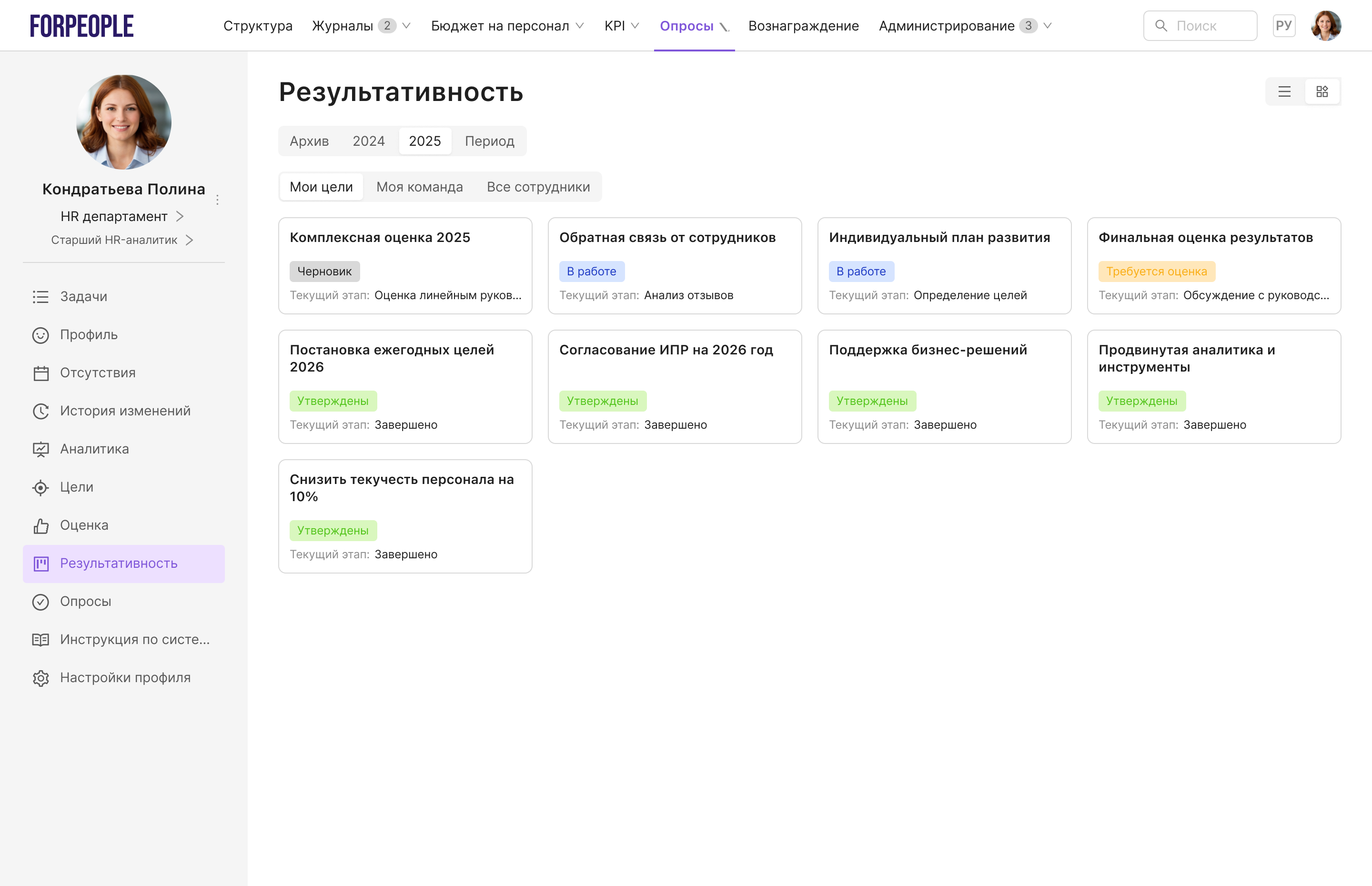 Постановка и оценка целей 1